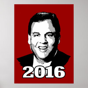 CHRIS CHRISTIE-KANDIDAT 2016 POSTER