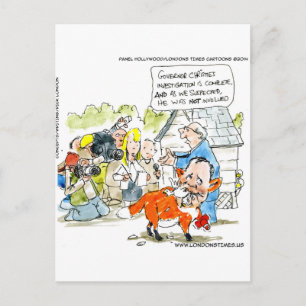 Chris Christie Liksom en räv rolig Vykort