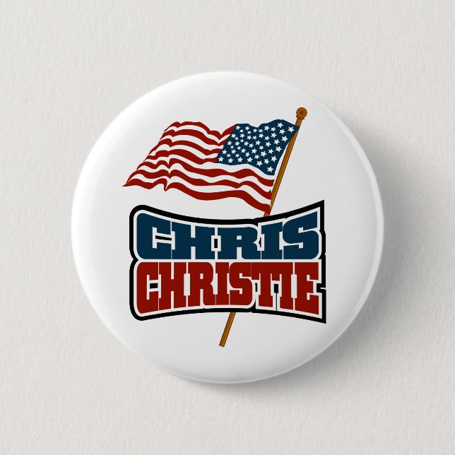 Chris Christie stolt amerikan Knapp (Framsida)