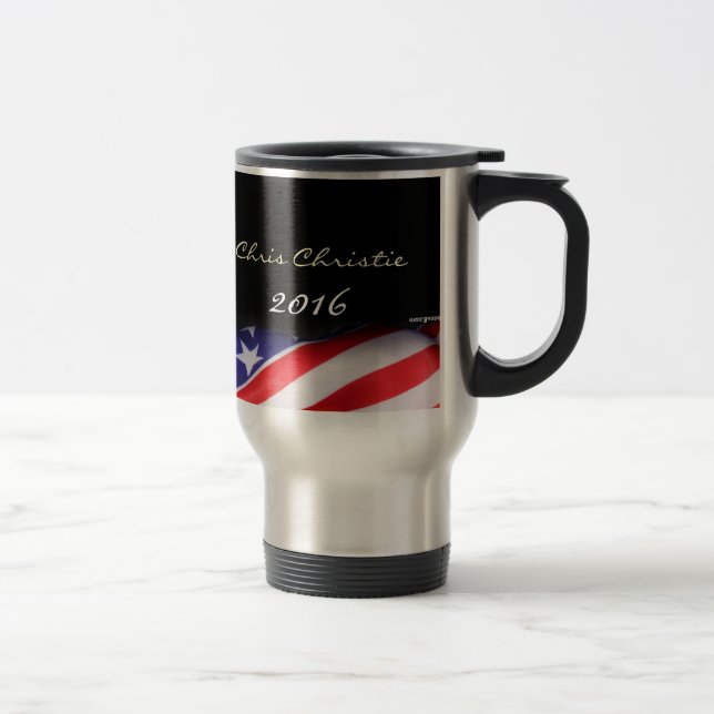 Chris CHRISTIE-travel mug 2016 Resemugg (Höger)