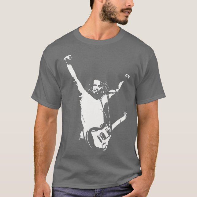 Chris Cornell berömd sångare rolig T Shirt (Framsida)