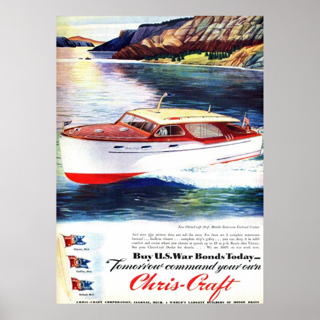 Chris-Craft Krig Bonds Poster (Framsidan)