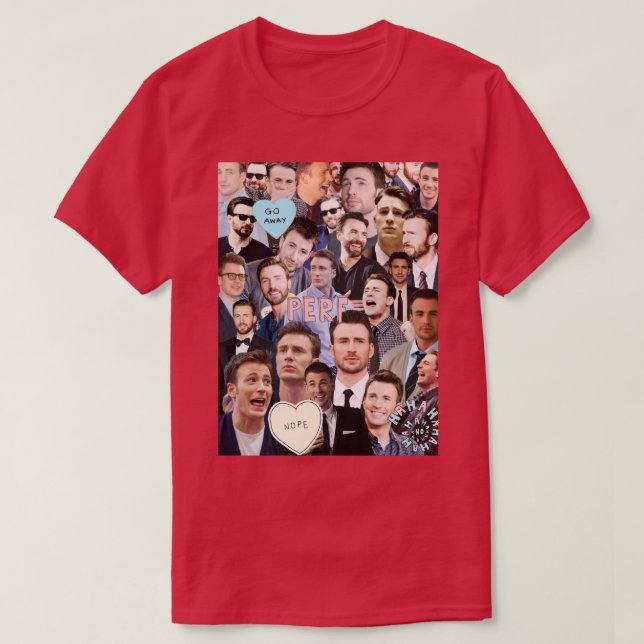 Chris Evans Collage T Shirt (Design framsida)