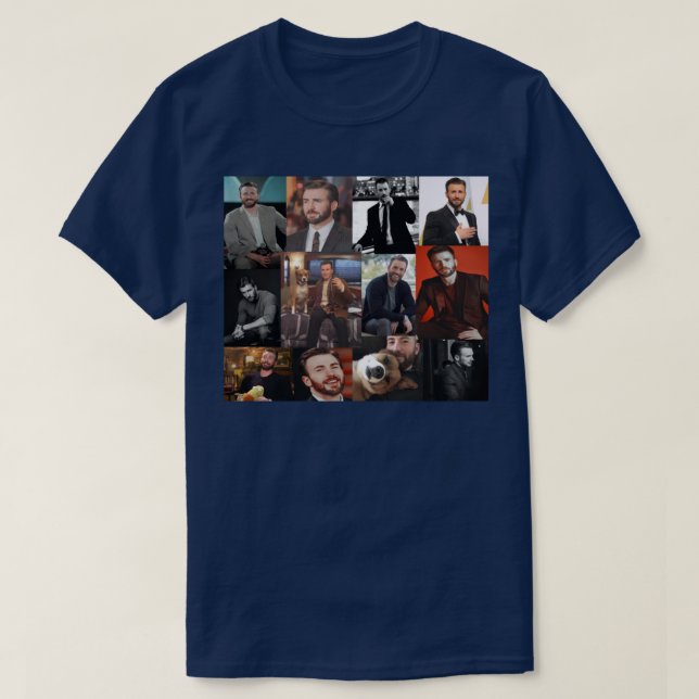 Chris Evans pic collage T Shirt (Design framsida)