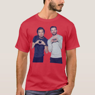 Chris Evans Sebastian Stan Hearts T Shirt