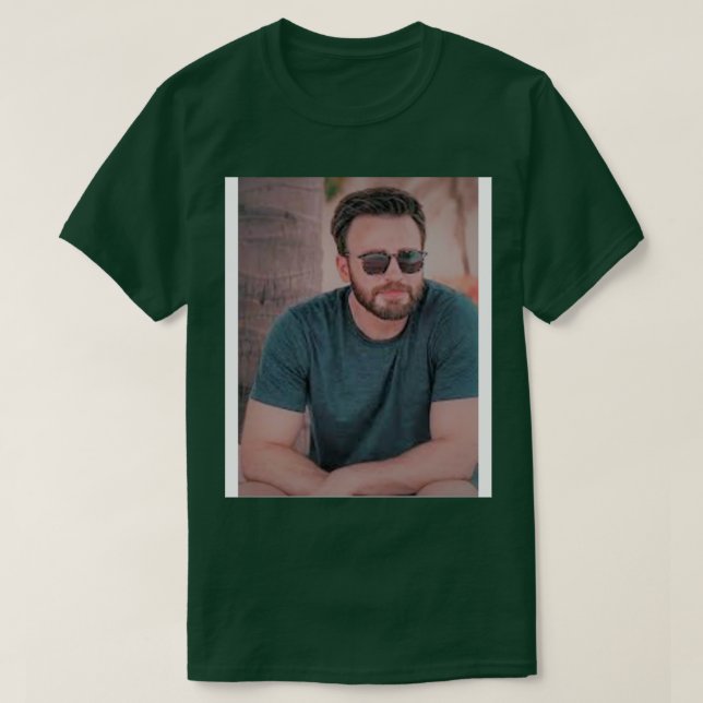 Chris Evans Tapet T Shirt (Design framsida)