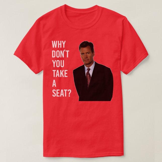 Chris Hansen Varför tar du inte plats? T Shirt (Design framsida)