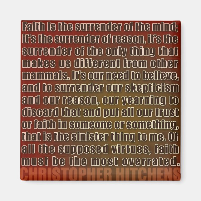 Chris Hitchens Surrender of Reason () Magnet (Framsidan)