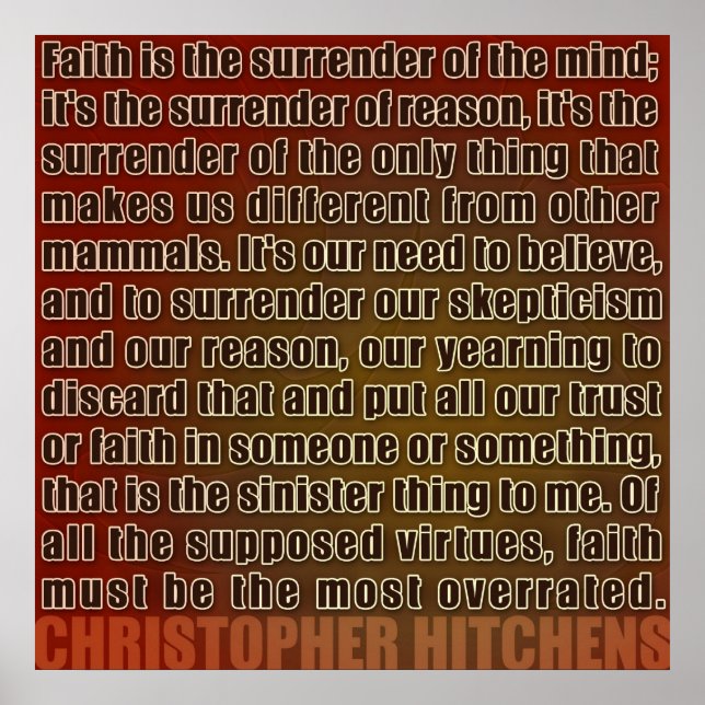 Chris Hitchens Surrender of Reason () Poster (Framsidan)