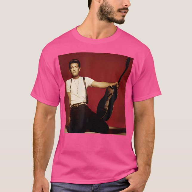 Chris Isaak Guitar Photo Shoot by Simon Fowler T Shirt (Framsida)