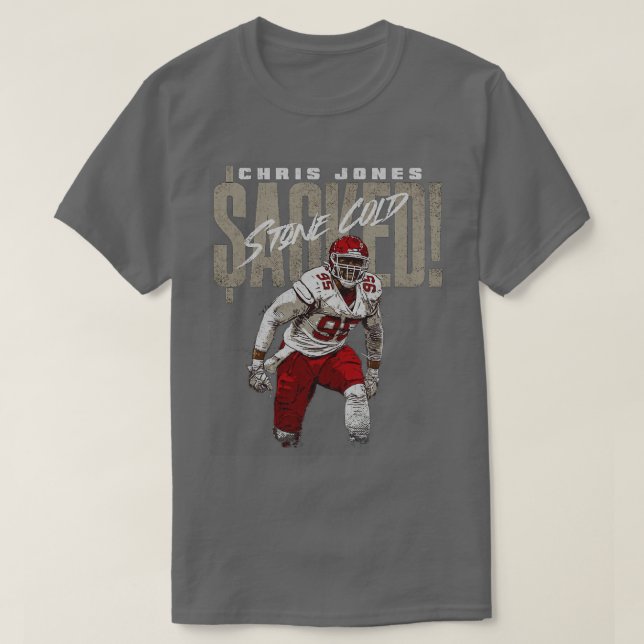 Chris Jones Kansas City Stone Kall Sackshirt T Shirt (Design framsida)