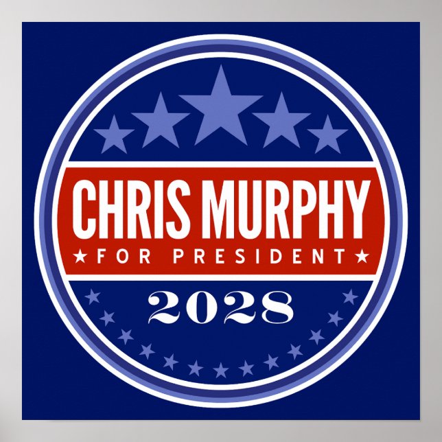 Chris Murphy för president 2028 Poster (Framsidan)