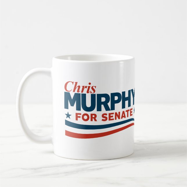 Chris Murphy för senat Kaffemugg (Vänster)