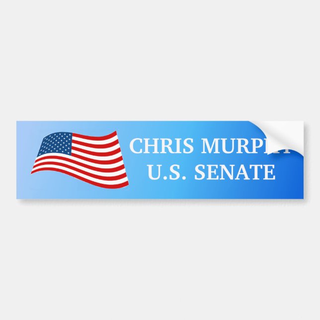 Chris Murphy för senatbildekal Bildekal (Framsidan)