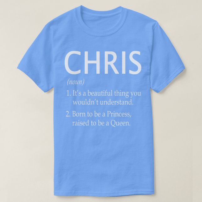 Chris Namn Gift 98 T Shirt (Design framsida)