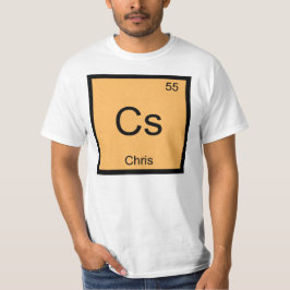 Chris Namn Kemi Element Periodiska Systemet T-shirt