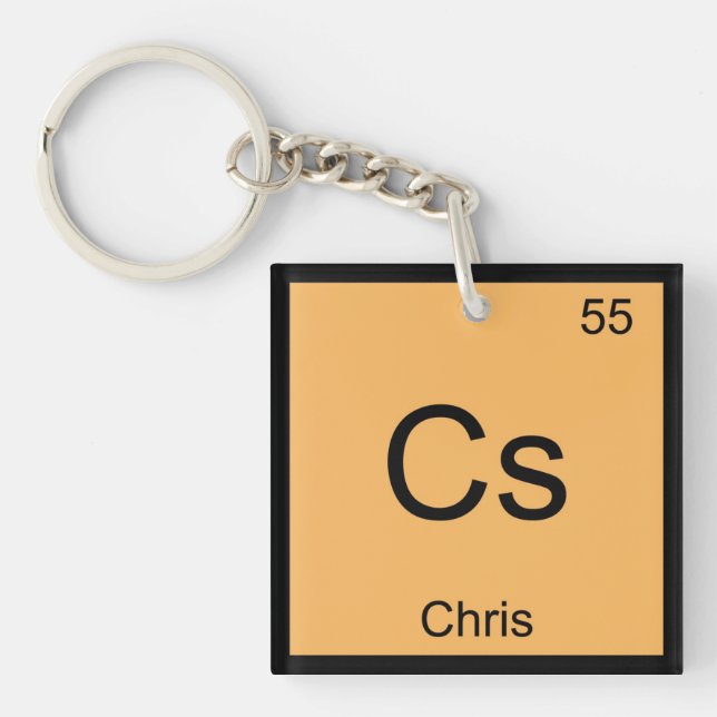 Chris Namn Kemiskt Element Periodiska Systemet (Framsidan)
