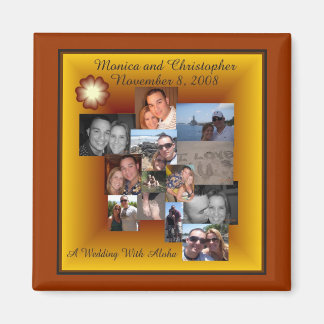 Chris och Monica Collage Magnet