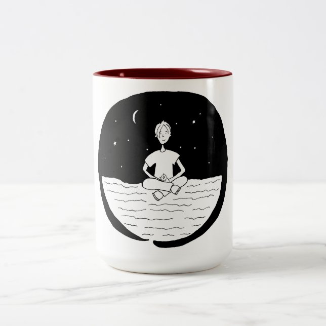 Chris och Shoo Shoo den Enso muggen Två-Tonad Mugg (Center)