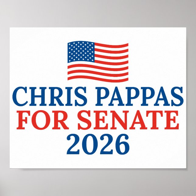 Chris Pappas för senaten 2026 val Poster (Framsidan)