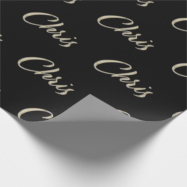 Chris Vorname Name edles Geschenkpapier Papier Presentpapper (Hörn)