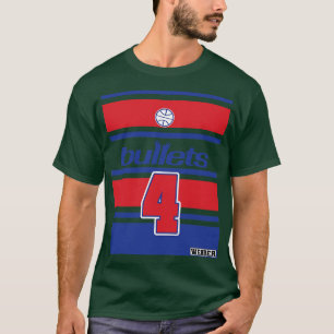 Chris Webber Retro Stil Bullets Throwback Jersey T Shirt