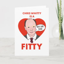 Chris Whitty är en Fitty - Greeting Card