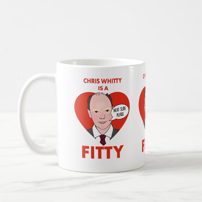Chris Whitty är en Fitty Kaffemugg (Vänster)