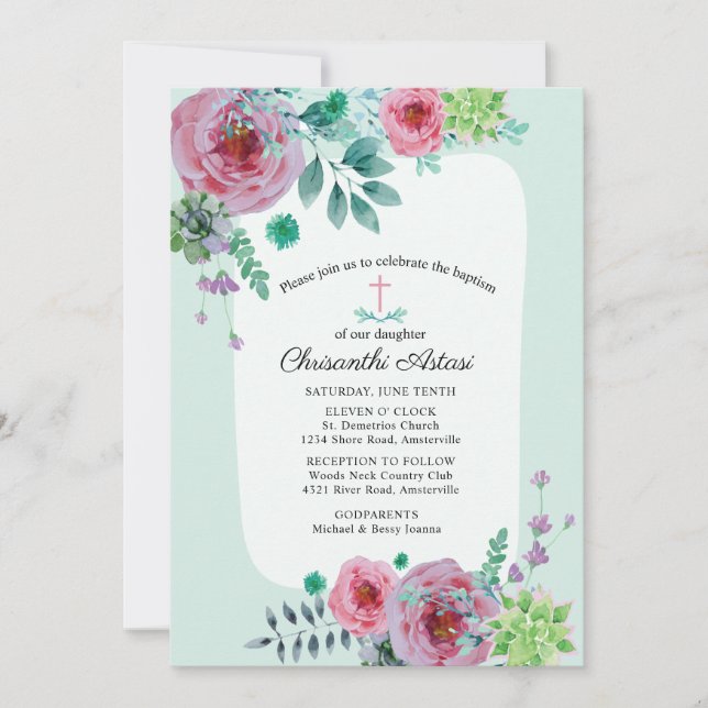 Chrisanthi-inbjudan Inbjudningar (Framsida)