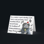 Chrismanukahwanza Dance Helgkort<br><div class="desc">Ibland,  hur svårt du än försöker,  finns det inget att vinna i helgdag sak. Och ibland finns det. Gör dig redo att dansa,  Sez Gracie.</div>