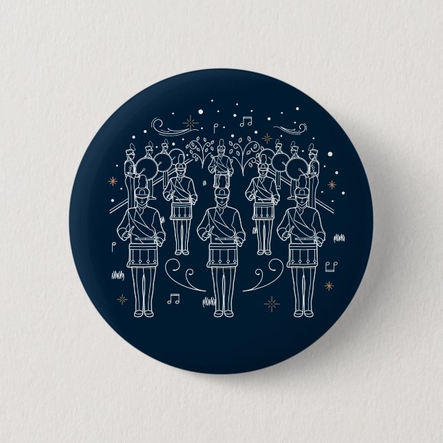 Chrismas Button Pinback, tolfte dagen Knapp (Framsida)