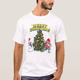 Chrismas Dabbing Santa T Shirt