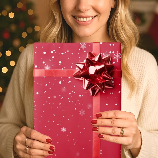 Chrismas snö flakes WRAPPING PAPPER Presentpapper (Skapare uppladdad)