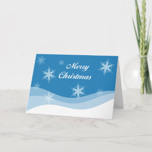 Chrismas Snö Helgkort