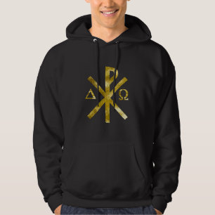 Chrisme alfabetisk Oméga Or-2 Sweatshirt Med Luva