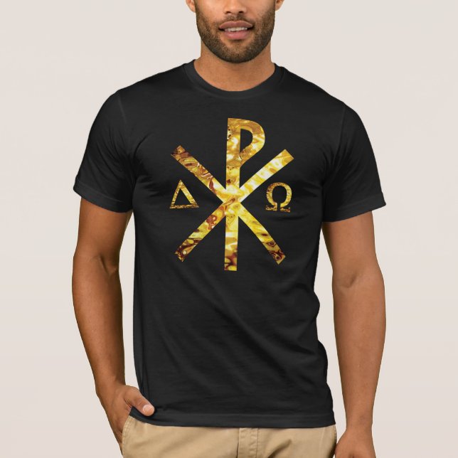 Chrisme Alpha Oméga Or TRANS PNG Tröja (Framsida)