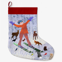 Chrismtas Joy LeeMarie's Kreativa Design Stor Julstrumpa