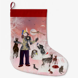 Chrismtas Moon LeeMarie's Creative Design Stor Julstrumpa