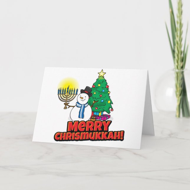 Chrismukah-kort Helgkort (Framsida)