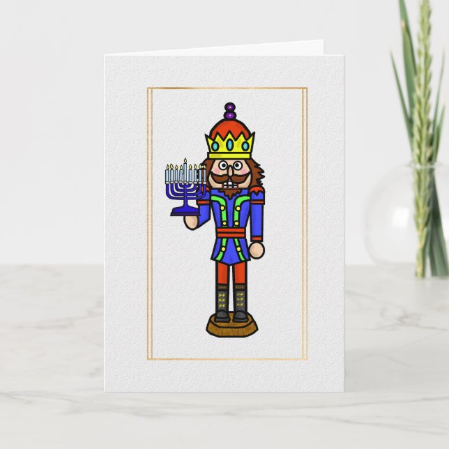 Chrismukah Nutcracker Card Kort (Framsida)