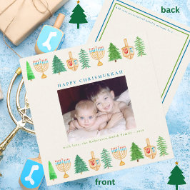 Chrismukah Photo Helgdag-julkort Julkort
