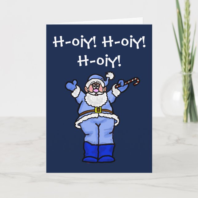 Chrismukah Santa Funny Greeting Card Helgkort (Framsida)