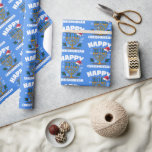 Chrismukah Santa Hat och Menorah Presentpapper<br><div class="desc">Har du en blandad religiös familj som firar både Hanukkah och jul? Den här tomten och menorah mönster önskemål är en god jul och en lycklig Hanukkah-perfekt för en Christmukah firande!</div>