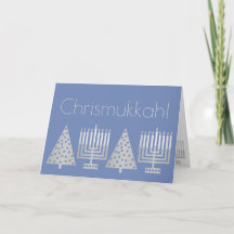 Chrismukah Silver Blue-Helgdag Lägg till ditt foto