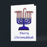Chrismukah Spirit of the Season Greeting Card Helgkort<br><div class="desc">"Chrismukah" började 2003 på en TV-show som heter "The O.C.". Det kan tolkas som (1) en blandning av jul och Hanukkah under julhelgen i hem där man är judisk och en är kristen protestant. Det är ett sätt att fira båda sidor av en tvåreligiös familj och inte ont känslor genom...</div>