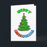 Chrismukah Star av David Julgran Card Helgkort<br><div class="desc">"Chrismukah" började 2003 på en TV-show som heter "The O.C.". Det kan tolkas som (1) en blandning av jul och Hanukkah under julhelgen i hem där man är judisk och en är kristen protestant. Det är ett sätt att fira båda sidor av en tvåreligiös familj och inte ont känslor genom...</div>