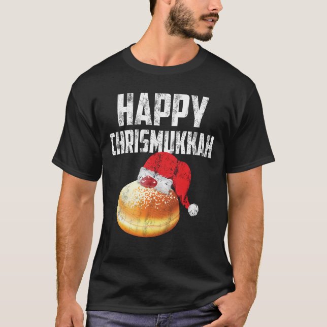 Chrismukkah Hanukkah Chanukah julskjorta T Shirt (Framsida)