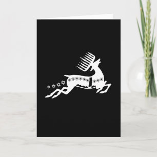 Chrismukkah Reindeer white Helgkort