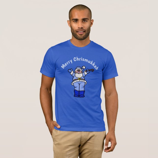 Chrismukkah Santa T-tröja T-shirt (Hel framsida)