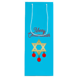 Chrismukkah Wine Gift Bags